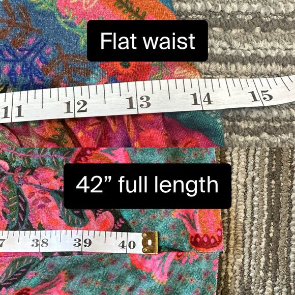 Natural Life NWT Stretch Jersey Maxi Skirt Multicolor Patchwork Hippie Festival - Picture 10 of 10